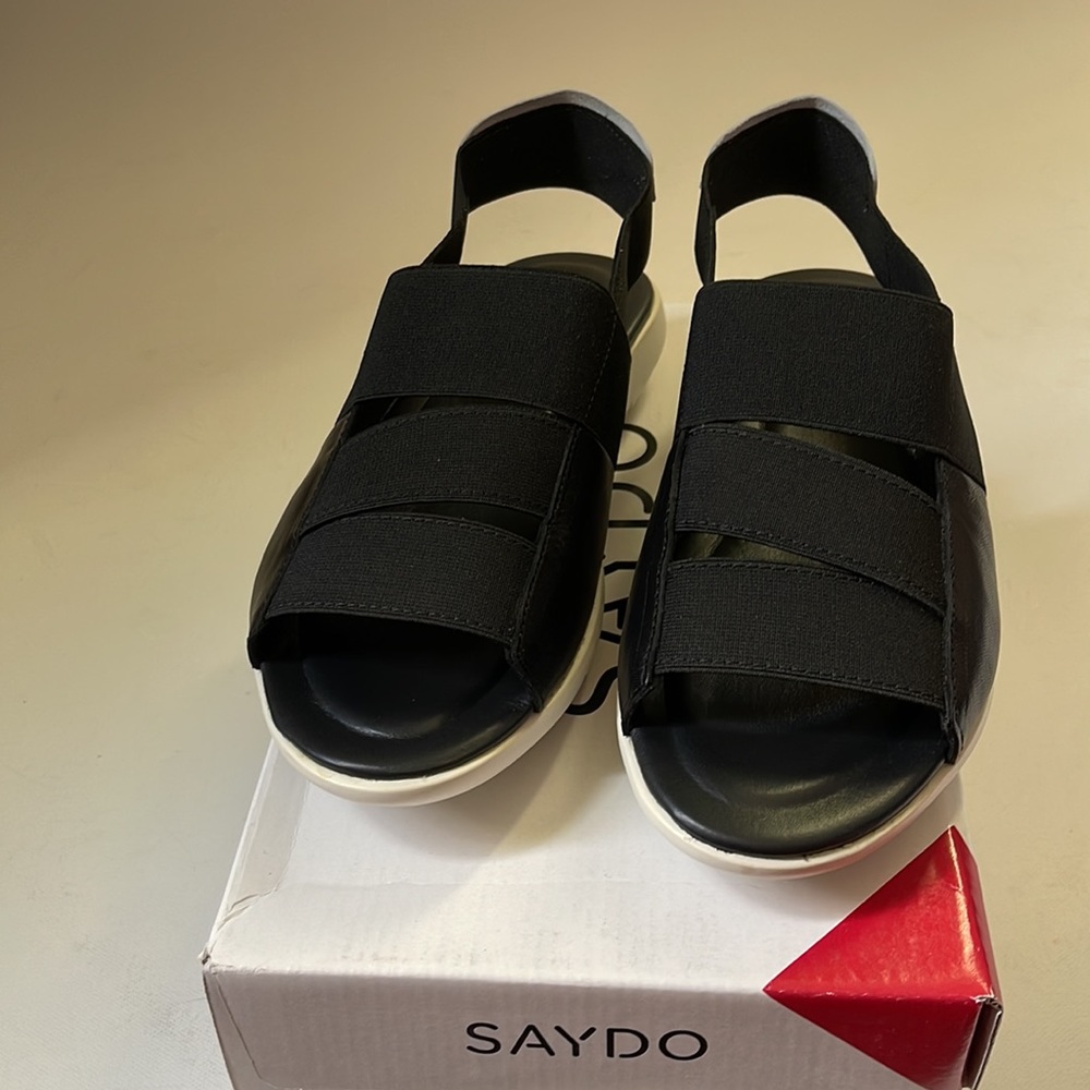 Saydo Women’s Lightweight Comfy Sandals Black Size 39 (US 8.5)